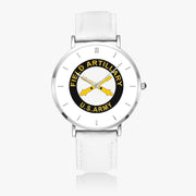 Top View - Field Artillery Ultra Thin Watch (White Strap)