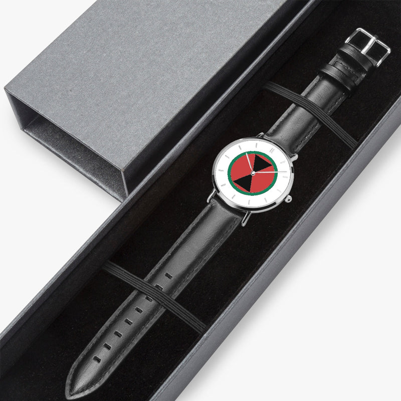 Watch Case with 7th Infantry Division Ultra Thin Watch (Black Strap)