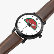 78th Infantry Division-46mm Automatic Watch is displayed in a perspective view on a white background with a brown leather band