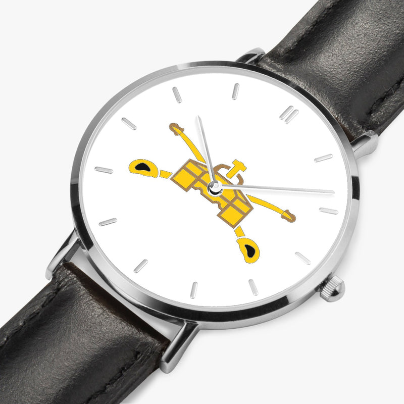 Perspective View - Army Armor Ultra Thin Watch (Black Strap)