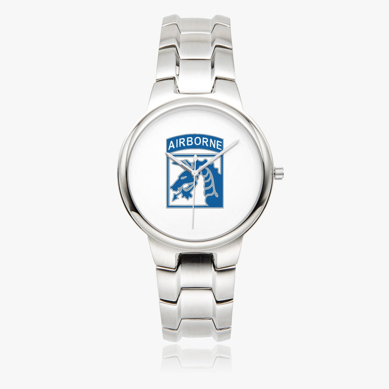 XVIII Airborne Corps-Silver Stainless Steel Silver Quartz Watch