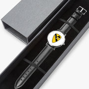 Watch Case with 1st Cavalry Division Ultra Thin Watch (Black Strap)
