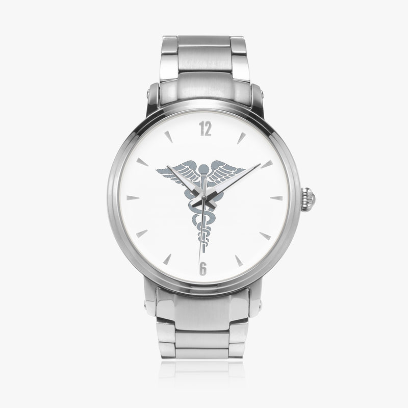 Hospital Corpsman-46mm Automatic Steel Strap Silver Watch