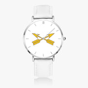 Top View - Special Forces Ultra Thin Watch (White Strap)