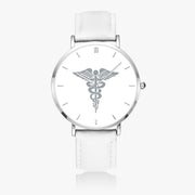 Top View - Hospital Corpsman Ultra Thin Watch (White Strap)