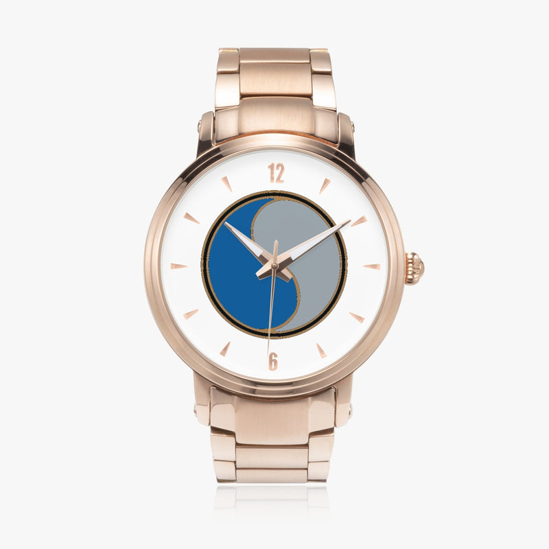 29th Infantry Division-46mm Automatic Steel Strap Gold Watch