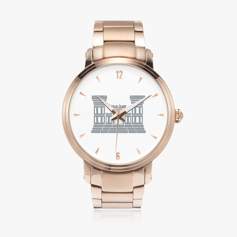 Combat Engineer-46mm Automatic Steel Strap Gold Watch
