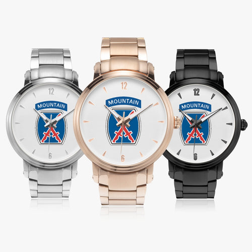 Family of 10th Mountain Division 46mm Automatic Steel Strap Watches