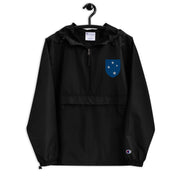 23rd Infantry Division Black Champion packable jacket with a detailed embroidered logo