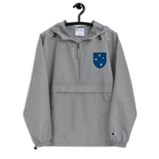 23rd Infantry Division Graphite Champion packable jacket with a detailed embroidered logo