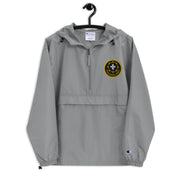 2nd Cavalry Regiment Graphite Champion packable jacket with a detailed embroidered logo