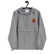 2nd Marine Division Graphite Champion packable jacket with a detailed embroidered logo