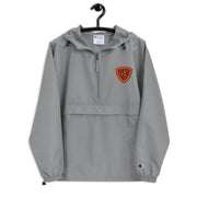 3rd Marine Division Graphite Champion packable jacket with a detailed embroidered logo