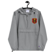 9th Regiment Graphite Champion packable jacket with a detailed embroidered logo