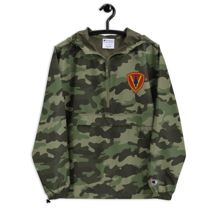 5th Marine Division Embroidered Champion Packable Jacket