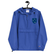 23rd Infantry Division Royal Blue Champion packable jacket with a detailed embroidered logo