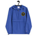 2nd Cavalry Regiment Royal Blue Champion packable jacket with a detailed embroidered logo