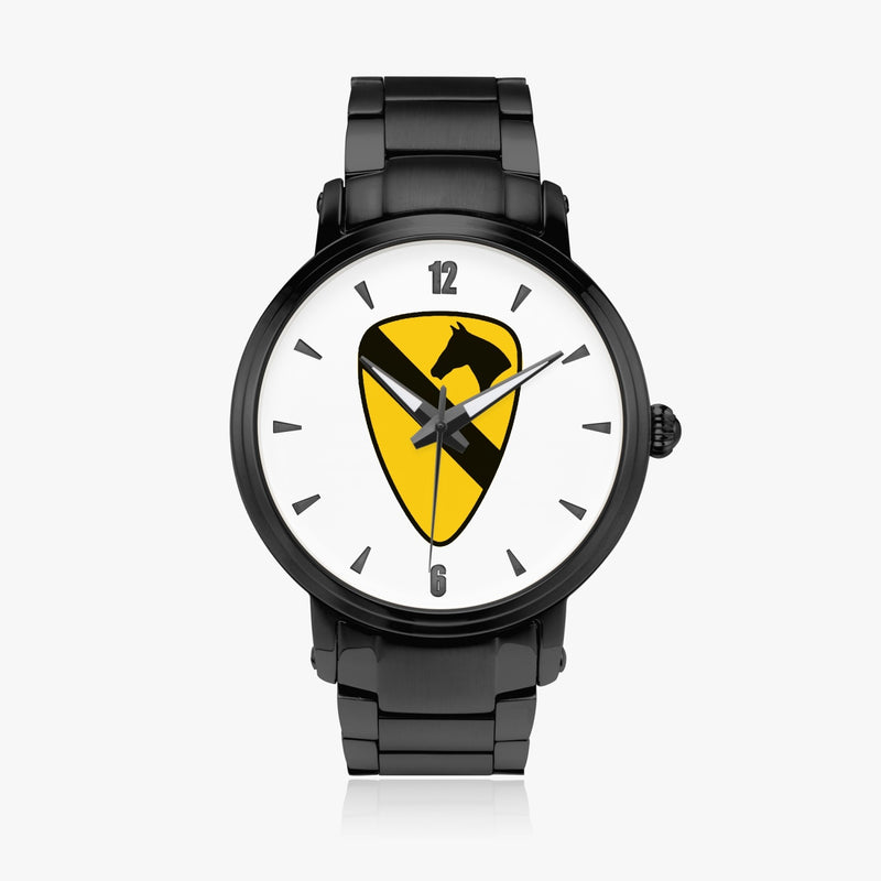 1st Cavalry Division-46mm Automatic Steel Strap Black Watch