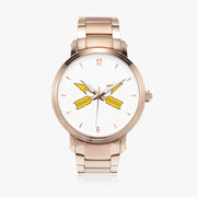 Special Forces-46mm Automatic Steel Strap Gold Watch