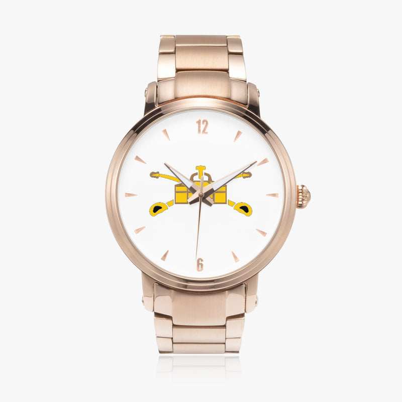 Army Armor-46mm Automatic Steel Strap Gold Watch