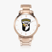 101st Airborne Division-46mm Automatic Steel Strap Gold Watch