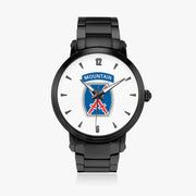 10th Mountain Division-46mm Automatic Steel Strap Black Watch