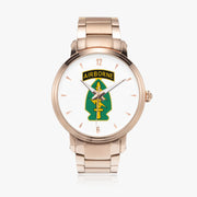 Special Forces Airborne-46mm Automatic Steel Strap Gold Watch