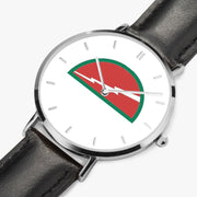Perspective View - 78th Infantry Division Ultra Thin Watch (Black Strap)