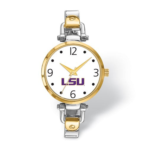 LogoArt Louisiana State University Elegant Ladies 2-tone Watch