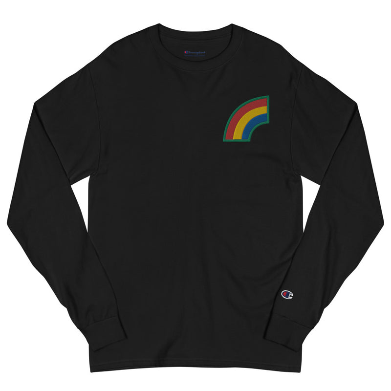 42nd Infantry Division Men's Champion Long Sleeve Shirt - Black