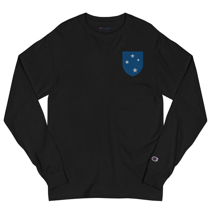 23rd Infantry Division Men's Champion Long Sleeve Shirt - Black