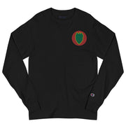 24th Infantry Division Men's Champion Long Sleeve Shirt - Black