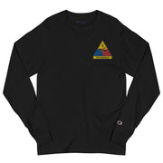 3rd Armored Division Men's Champion Long Sleeve Shirt - Black