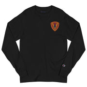 5th Marine Division Men's Champion Long Sleeve Shirt - Black
