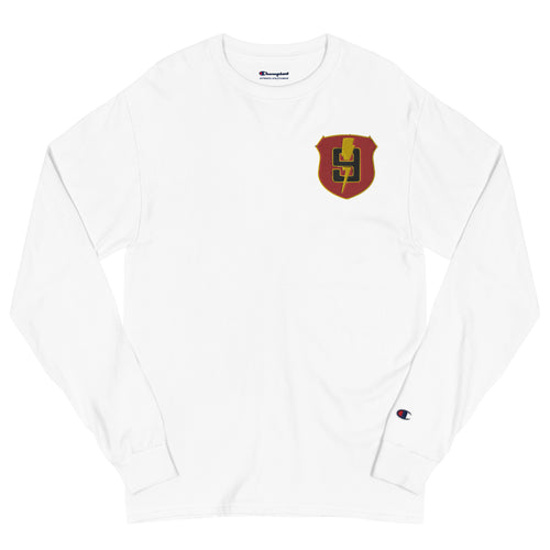 9th Regiment Men's Champion Long Sleeve Shirt - White