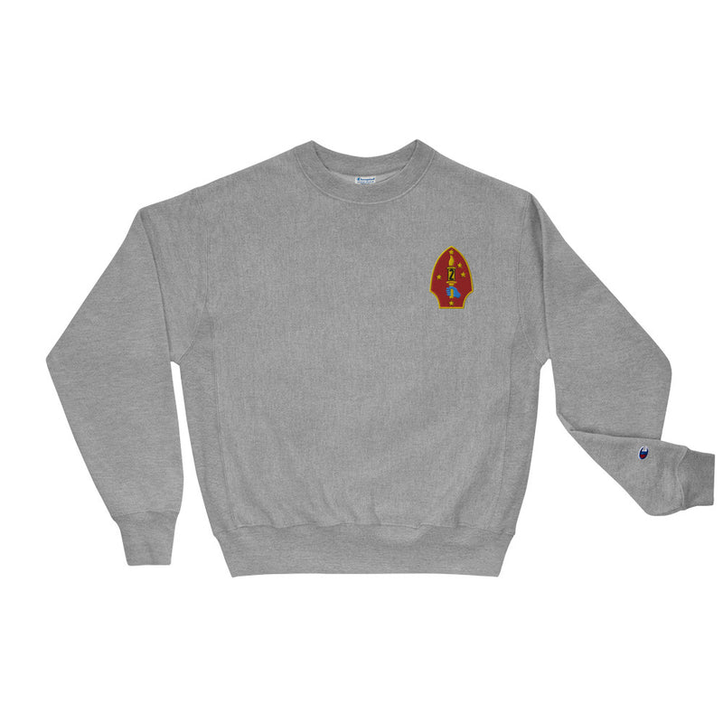 2nd Marine Division Champion Sweatshirt - Oxford Grey Heather
