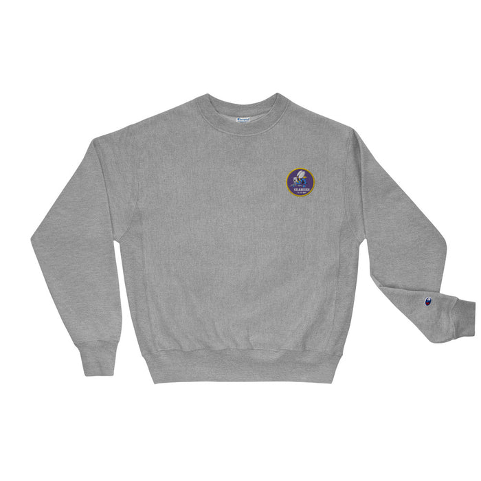 Navy Seabees Champion Sweatshirt - Oxford Grey Heather