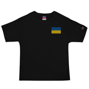 Ukrainian Flag Men's Champion T-Shirt - Black