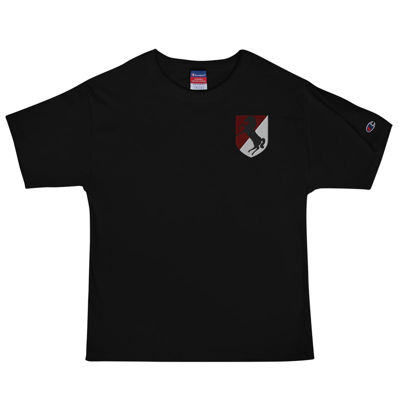11th Armored Cavalry Regiment Men's Champion T-Shirt - Black