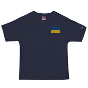 Ukrainian Flag Men's Champion T-Shirt - Navy