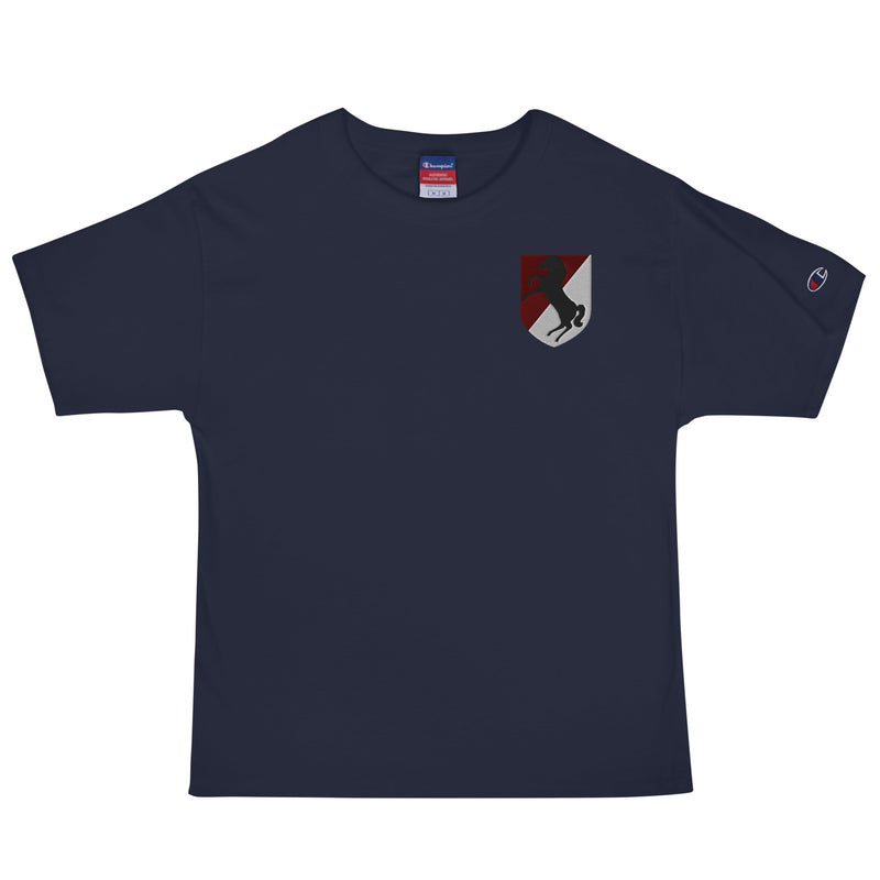 11th Armored Cavalry Regiment Men's Champion T-Shirt - Navy