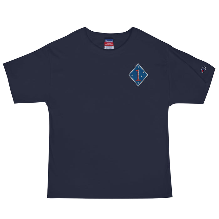 1st Marine Division Men's Champion T-Shirt - Navy