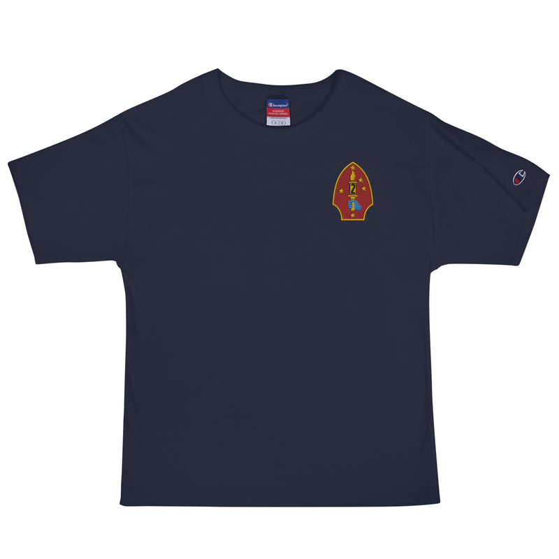 2nd Marine Division Men's Champion T-Shirt - Navy