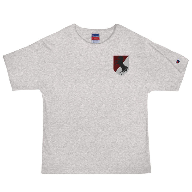 11th Armored Cavalry Regiment Men's Champion T-Shirt - Oxford Grey Heather