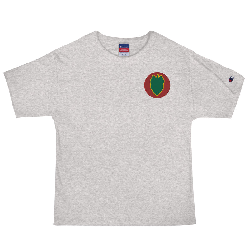 24th Infantry Division Men's Champion T-Shirt - Oxford Grey Heather