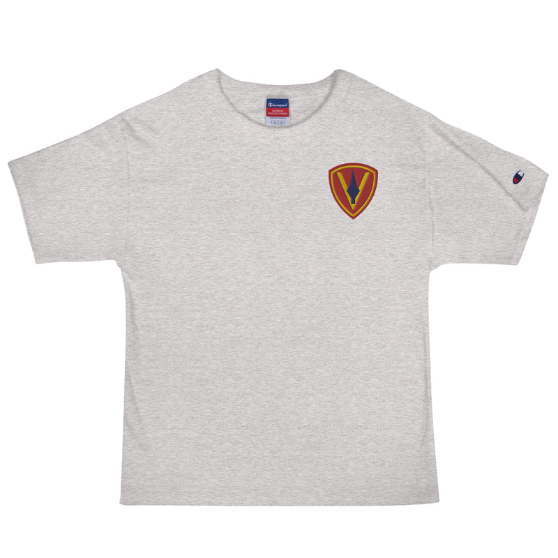 5th Marine Division Men's Champion T-Shirt - Oxford Grey Heather