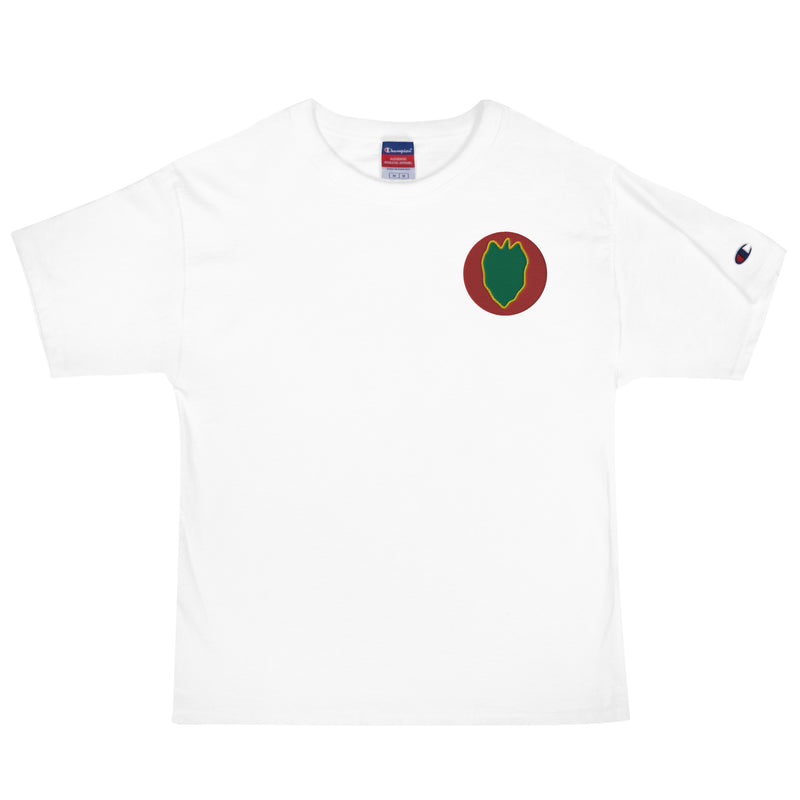 24th Infantry Division Men's Champion T-Shirt - White