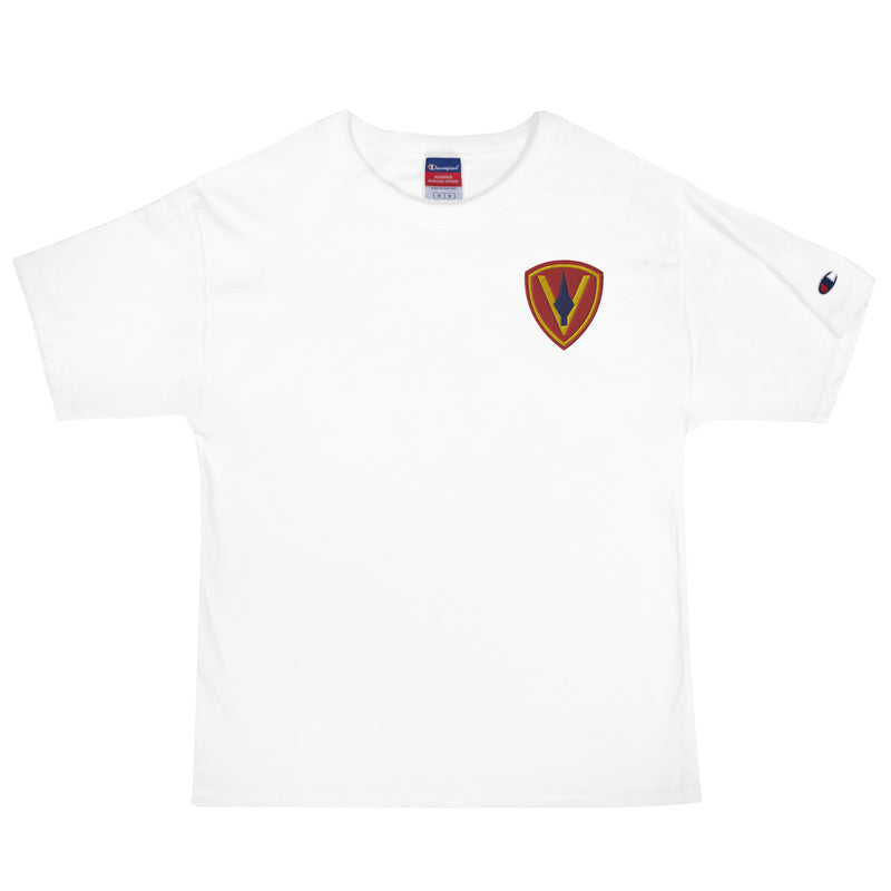 5th Marine Division Men's Champion T-Shirt - White