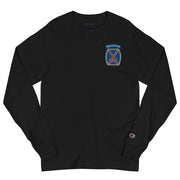 10th Mountain Division Men's Champion Long Sleeve Shirt - Black