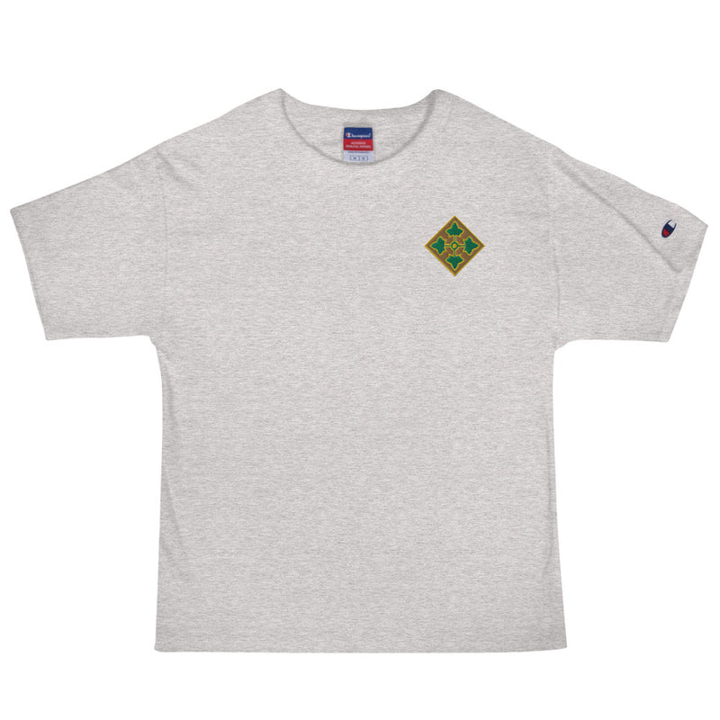 4th Infantry Division Men's Champion T-Shirt - Oxford Grey Heather